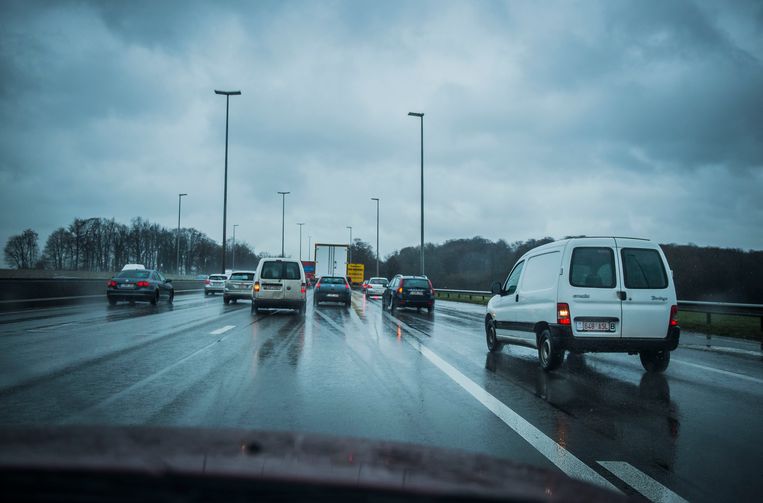Karel Duerinckx ritsen Brussel auto rijden file verkeer Beeld Karel Duerinckx
