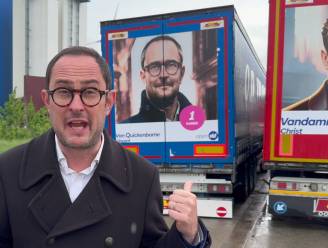 Wie is de echte Van Quickenborne? Liberalen gebruiken kandidatenfoto’s gemaakt met AI op vrachtwagens van Izegems bedrijf