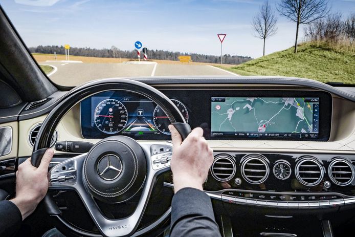 Navigatiesysteem van Mercedes-Benz.