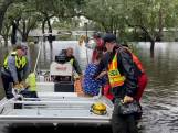 Inwoners Florida per boot gered uit huizen na orkaan Ian