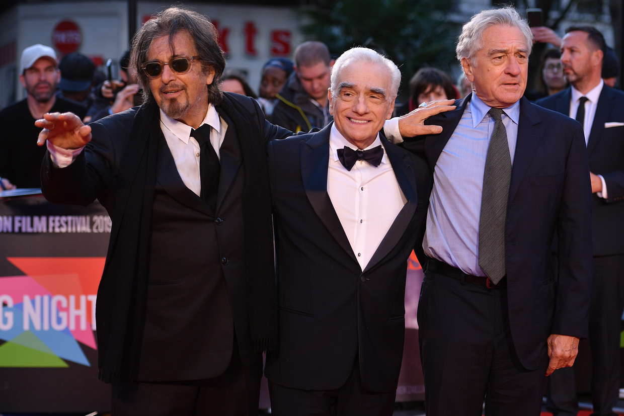 Al Pacino, Martin Scorcese en Robert De Niro Beeld AFP