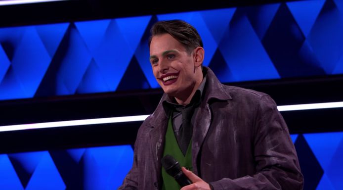 The Joker (Maurits) hield het panel goed voor de gek.