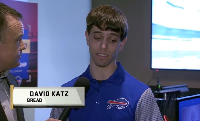 Verdachte David Katz tijdens een interview na een gametornooi in februari 2017.