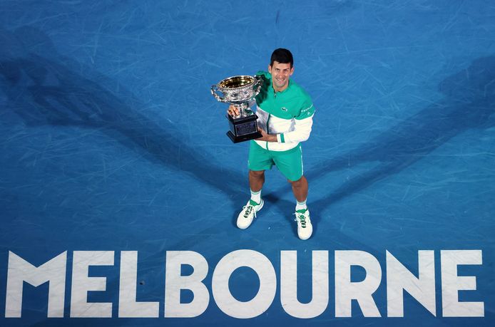 Novak Djokovic was vorig seizoen de beste in Melbourne.