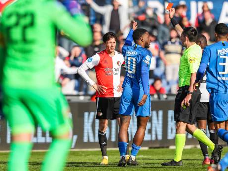 Feyenoord bijt zich stuk op Vitesse en verliest Berghuis met rood