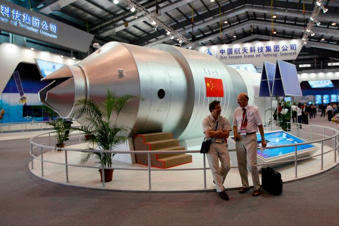 China stelde vandaag een replica van de Tiangong voor. Die zou vanaf 2024 het ISS vervangen.