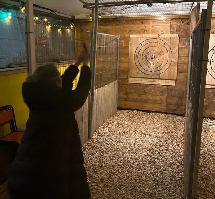 Bijlwerpen op de Tramkade, foto: Bossche Bijlen