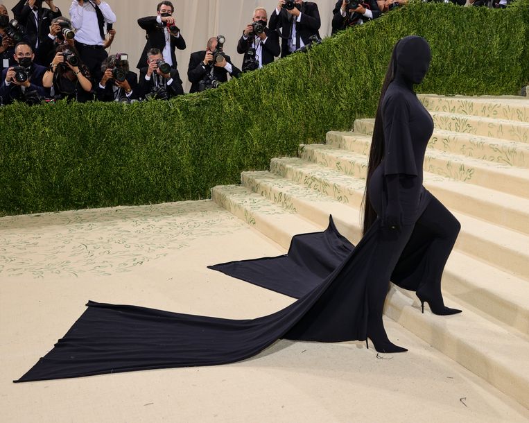 Kim Kardashian op het Gala van The Metropolitan Museum of Art in New York.  Beeld Getty Images