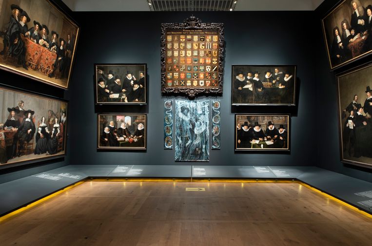 Natasja Kensmil in Groepsportretten van de 17e eeuw. Beeld Natasja Kensmil / Amsterdam Museum