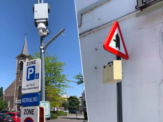 Camera houdt verkeer in fietsstraten centrum Melle in de gaten