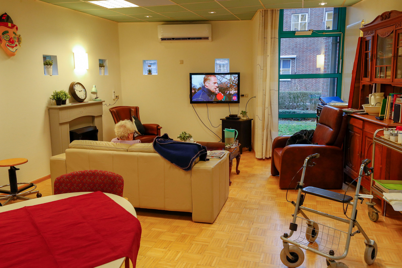 Een huiskamer in verpleeghuis Sint Jozefsheil in Bakel. Dementie is één van de vier psychische aandoeningen in de top tien van meest voorkomende ziekten. Foto ter illustratie