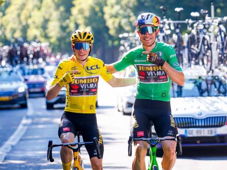 Groene trui met Wout van Aert geen doel voor Jumbo-Visma: ‘We gaan in de Tour de France vol voor geel’