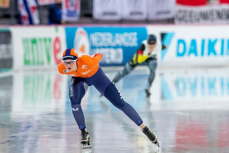 Irene Schouten in actie in Hamar. Beeld Pro Shots / Erik Pasman