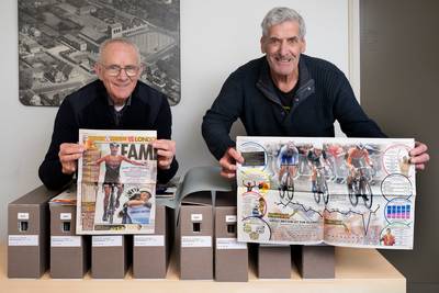 Bert dacht, dat gaat ’m niet worden, dus begon hij zelf aan knipselactief over Marianne Vos: ‘Een go