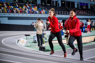 “Vroeger maakte het niets uit of ik nu goed of slecht liep, want niemand kende me, maar dat is nu veranderd”: Delphine Nkansa wil knallen op 60m op EK indoor