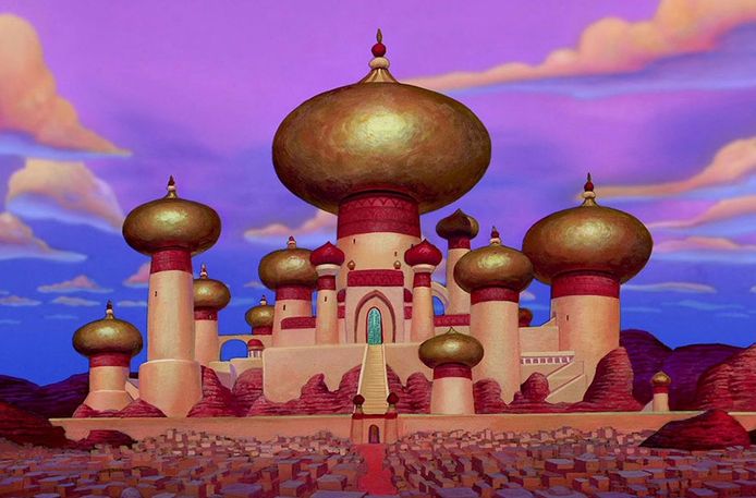 Het paleis van de sultan in Aladdin.