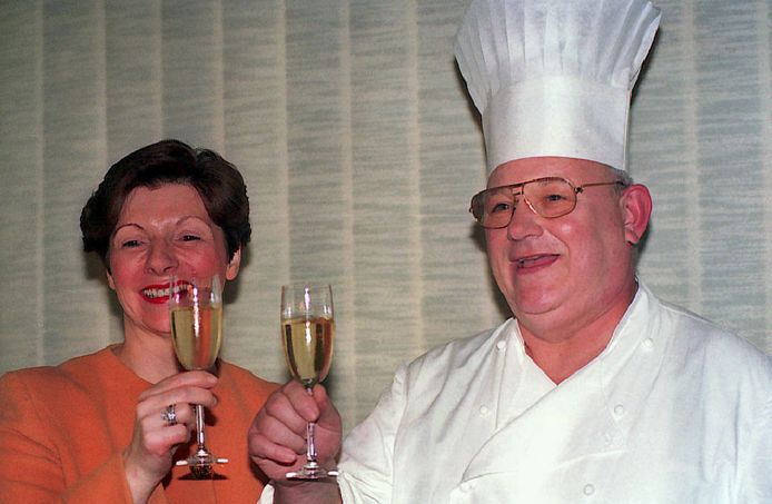 Pierre Romeyer en zijn vrouw, op een foto uit 1994.