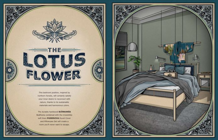 De 'Lotus Flower' in de catalogus.
