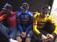Ganna, Van der Poel en Van Aert.