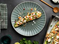 Wat Eten We Vandaag: Gevulde courgette met couscous en geitenkaas