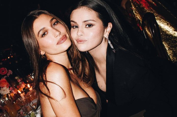 Hailey Bieber et Selena Gomez au gala annuel de l’Academy Museum of Motion Pictures en octobre 2022.