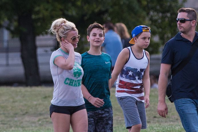 Britney Spears en haar zonen Sean en Jayden Federline