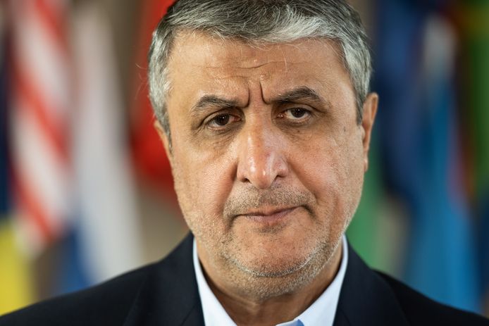 Mohammad Eslami, het hoofde van de Iraanse Atoomenergieorganisatie.
