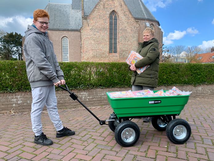 potlood Bot cowboy Als moeder Bettine haar zoon Gijs (13) helpt met bezorgen, is hij binnen  1,5 uur klaar | Rivierenland | AD.nl