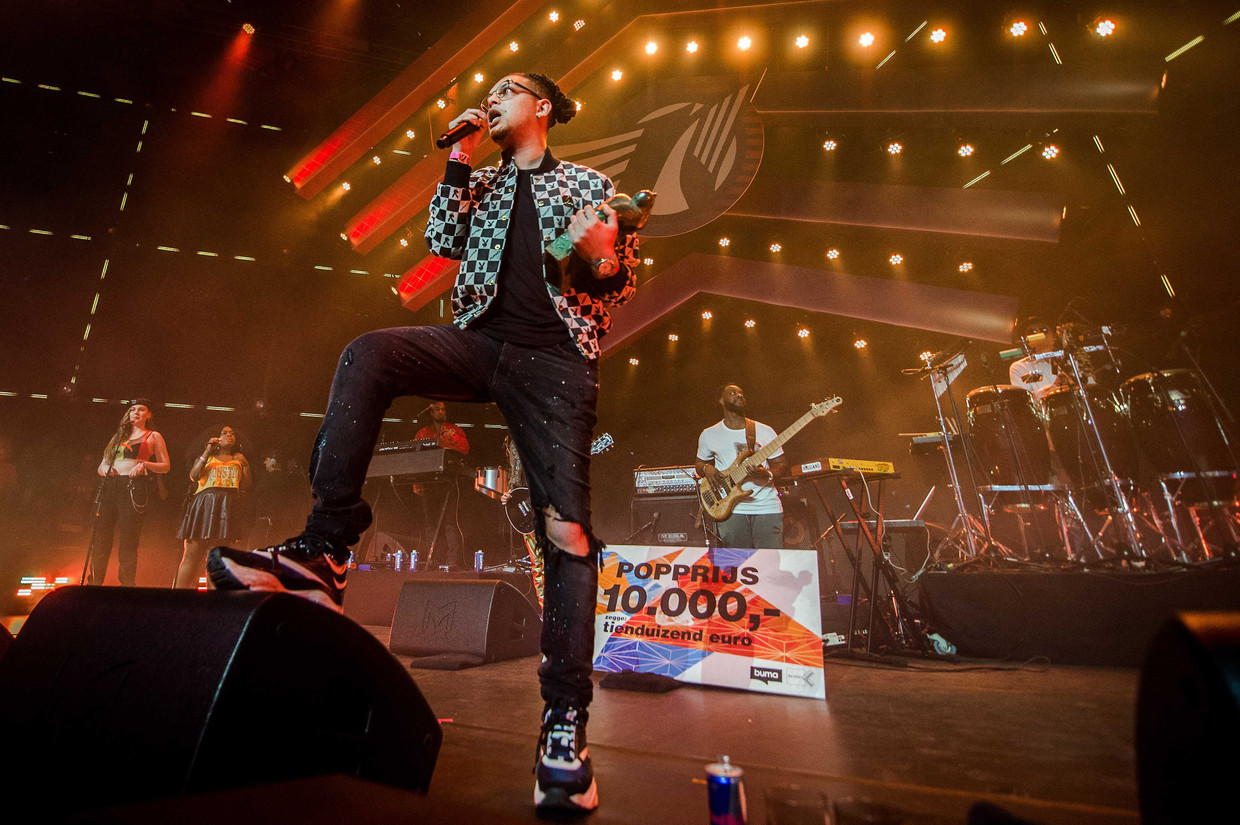 Ronnie Flex ging er op Noorderslag 2019 met de Popprijs vandoor. Beeld ANP