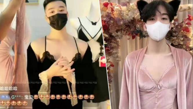 China verbiedt vrouwen model te staan voor lingerie in commerciële livestreams, dus doen mannen het in hun plaats