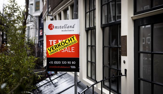 Een verkochte woning in het centrum van Amsterdam. Beeld ter illustratie.