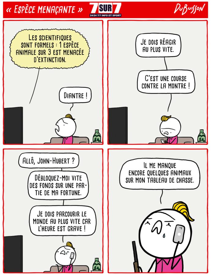 "Espèce menaçante, 6 septembre 2021.