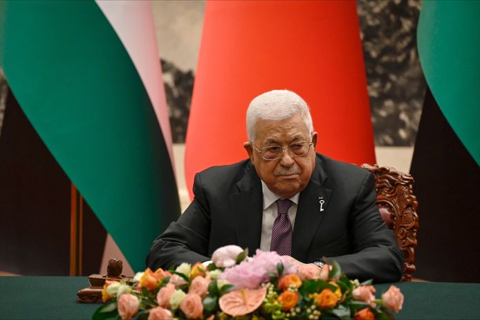 Il presidente palestinese Mahmoud Abbas.