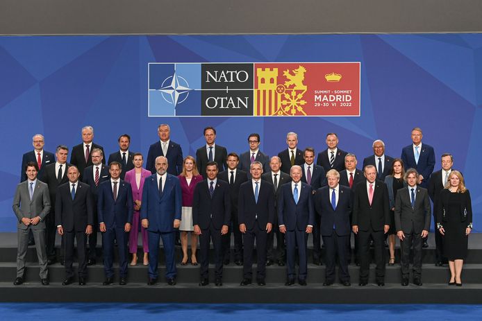 Les pays membres de l'Otan réunis à Madrid