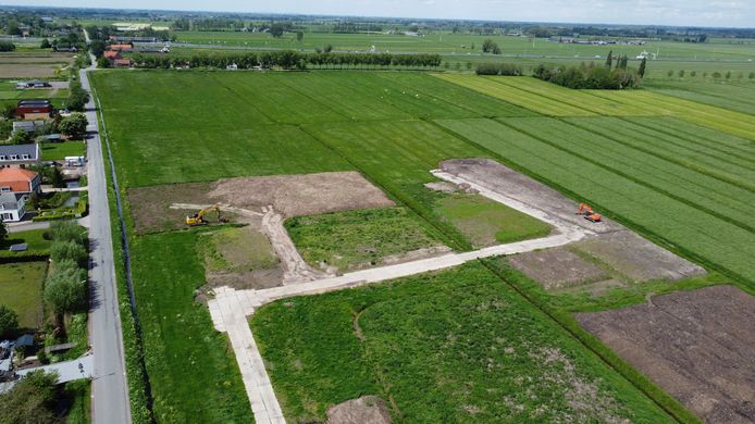 Toekomstig bedrijventerrein Groote Haar in Gorinchem waar ook de windmolens komen te staan.