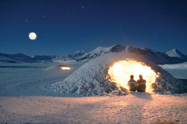 Nuit sous igloo sur le plateau de Rocherousse