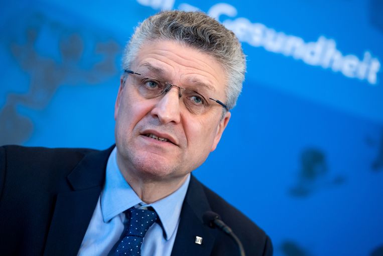 Lothar Wieler, hoofd van het Robert Koch-Institut. Beeld AFP