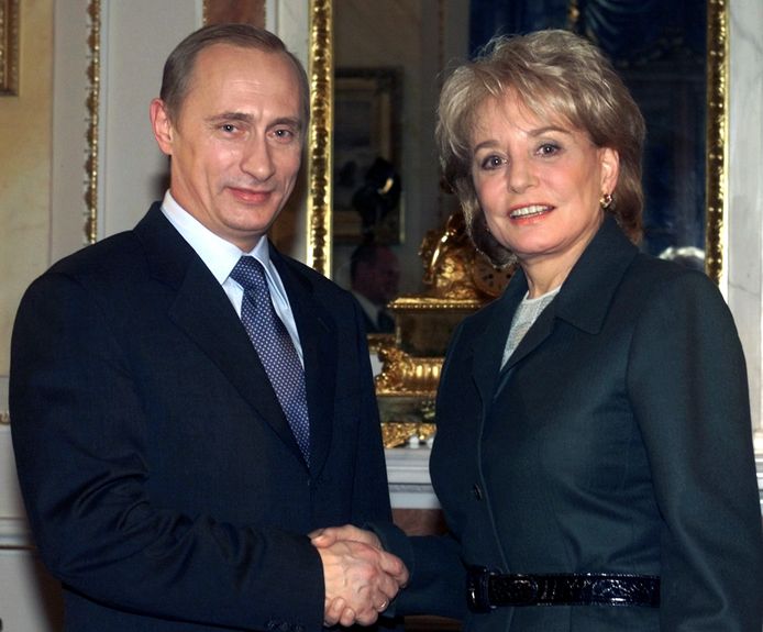 Walters met de Russische president Vladimir Poetin in 2001.