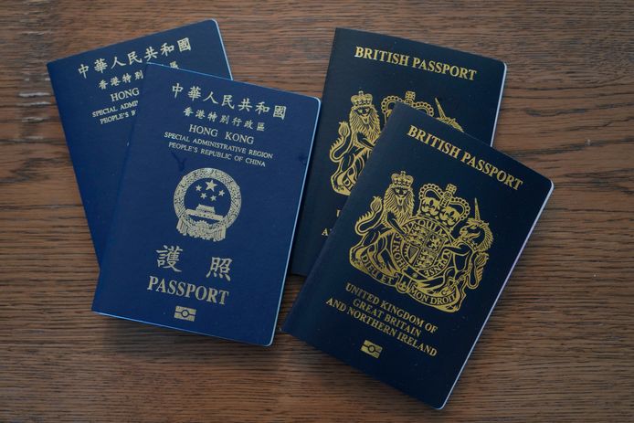 Hongkongse en Britse paspoorten.
