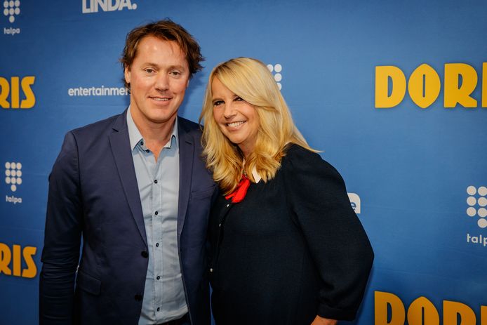 Linda de Mol met Jeroen Rietbergen.