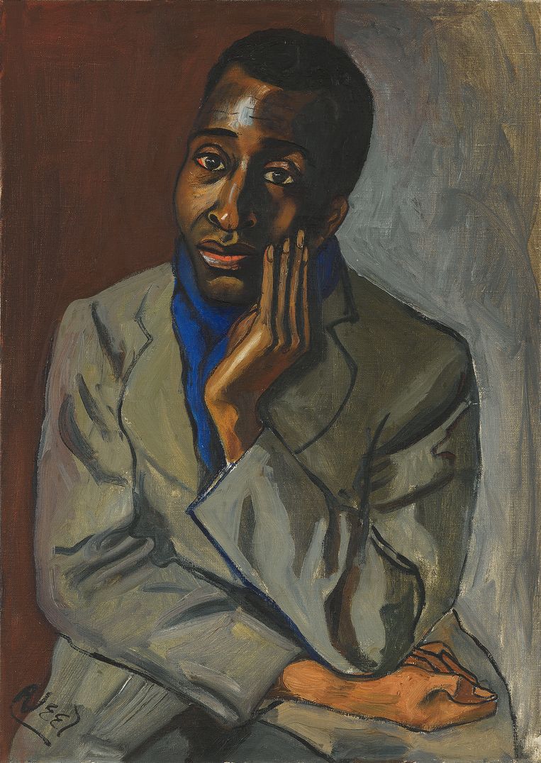 Alice Neel, Harold Cruse, ca. 1950. Beeld Erven Alice Neel en David Zwirner