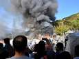 Tweede brand in migrantenkamp op Samos in twee weken: “Gasflessen in keuken ontploft”
