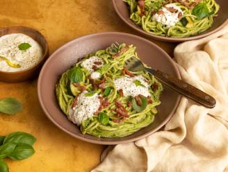 Wat Eten We Vandaag: Pasta met broccoli-courgettesaus en spekjes