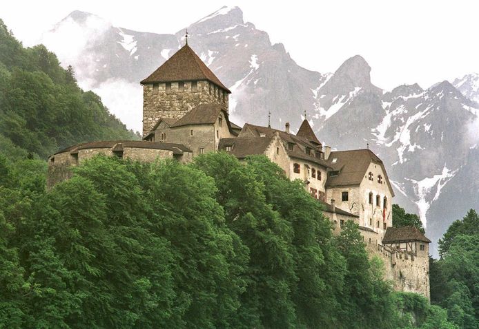 Het kasteel van Vaduz in Liechtenstein.