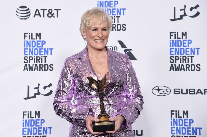 Glenn Close kreeg zaterdag al een award voor haar rol in "The Wife" op de Independent Spirit Awards in Santa Monica in Californië.