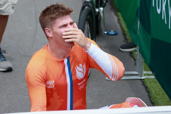 Kimmann is emotioneel na het winnen van zijn gouden plak.