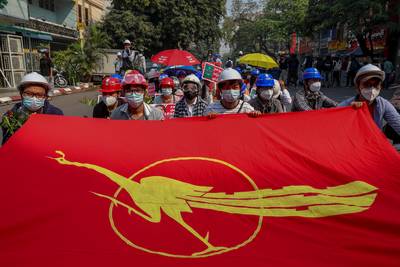 Zeker elf prodemocratische betogers gedood in Myanmar