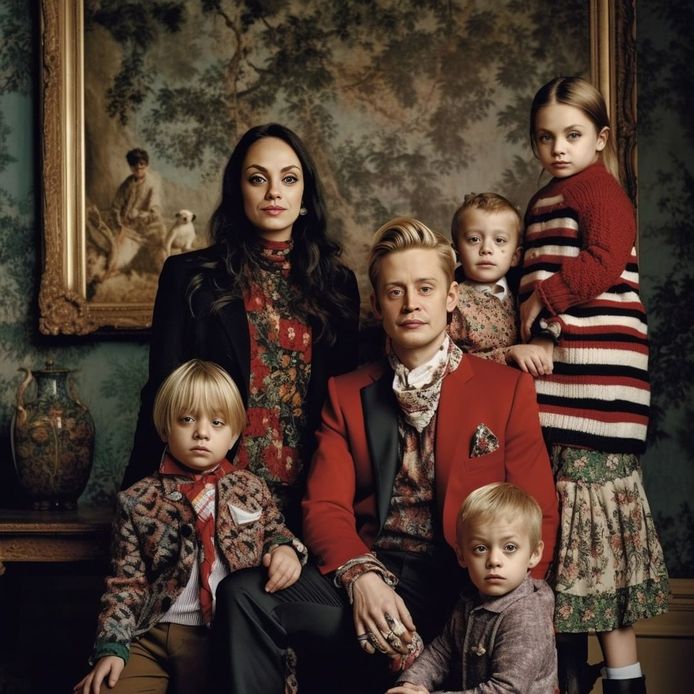 Mila Kunis, Macaulay Culkin, and their hypothetical AI children