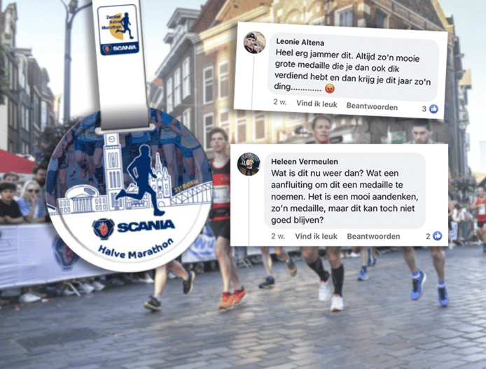 Storm van kritiek over nieuwe ‘aardappelmedailles’ bij Halve Marathon