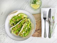 Wat Eten We Vandaag: Tortilla’s met groene groenten en esfenaj